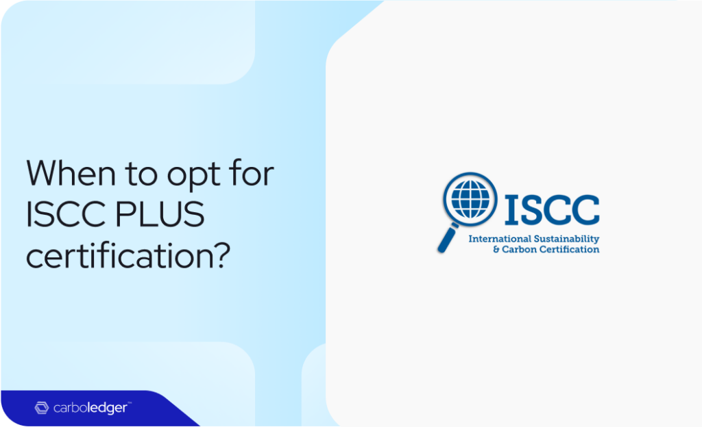 ISCC PLUS certification