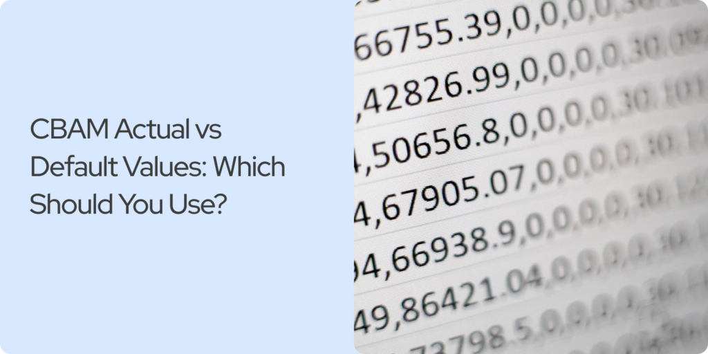 CBAM Actual vs Default Values